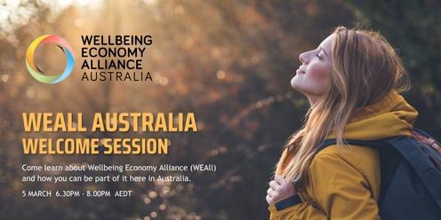 Wellbeing Economy Alliance - Australia Hub - Welcome Session