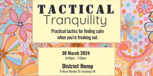 Tactical Tranquility:  Practical Tactics for Finding Calm When You're Freaking Out